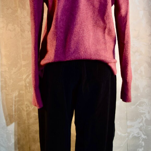 Talbots Size 12 Black Cotton Blend Velveteen Straight Leg Pants - Picture 13 of 14